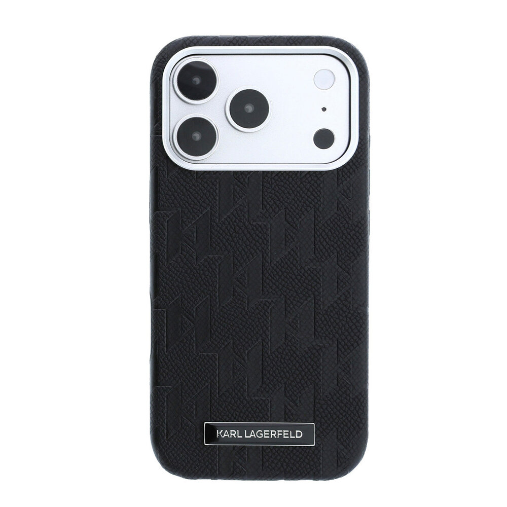 Karl Lagerfeld Karl Lagerfeld iPhone 18 Pro Backcover hoesje - HC Magsafe SW Grained PU HS Mono Resin Logo - Zwart Karl Lagerfeld Karl Lagerfeld iPhone 18 Pro Backcover hoesje - HC Magsafe SW Grained PU HS Mono Resin Logo - Zwart