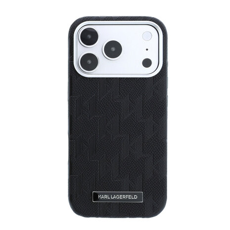 Karl Lagerfeld Karl Lagerfeld iPhone 18 Pro Back-Cover hul - HC Magsafe SW Grained PU HS Mono Resin Logo - Schwarz Karl Lagerfeld Karl Lagerfeld iPhone 18 Pro Back-Cover hul - HC Magsafe SW Grained PU HS Mono Resin Logo - Schwarz
