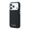 Karl Lagerfeld Karl Lagerfeld iPhone 18 Pro/iPhone 17 Pro Hartschalenhülle - MagSafe - SW - Genarbtes PU - HS - Mono-Harzlogo - Schwarz