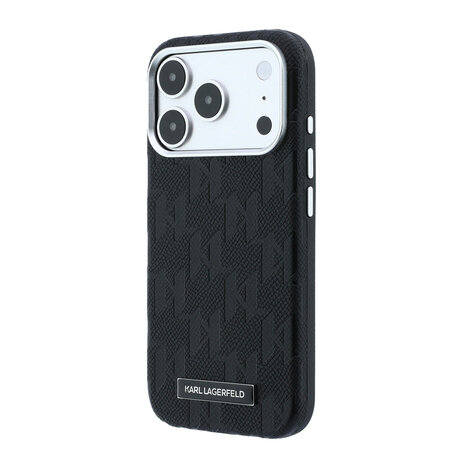 Karl Lagerfeld Karl Lagerfeld iPhone 18 Pro Backcover hoesje - HC Magsafe SW Grained PU HS Mono Resin Logo - Zwart Karl Lagerfeld Karl Lagerfeld iPhone 18 Pro Backcover hoesje - HC Magsafe SW Grained PU HS Mono Resin Logo - Zwart