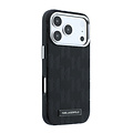 Karl Lagerfeld Karl Lagerfeld iPhone 18 Pro/iPhone 17 Pro Hartschalenhülle - MagSafe - SW - Genarbtes PU - HS - Mono-Harzlogo - Schwarz
