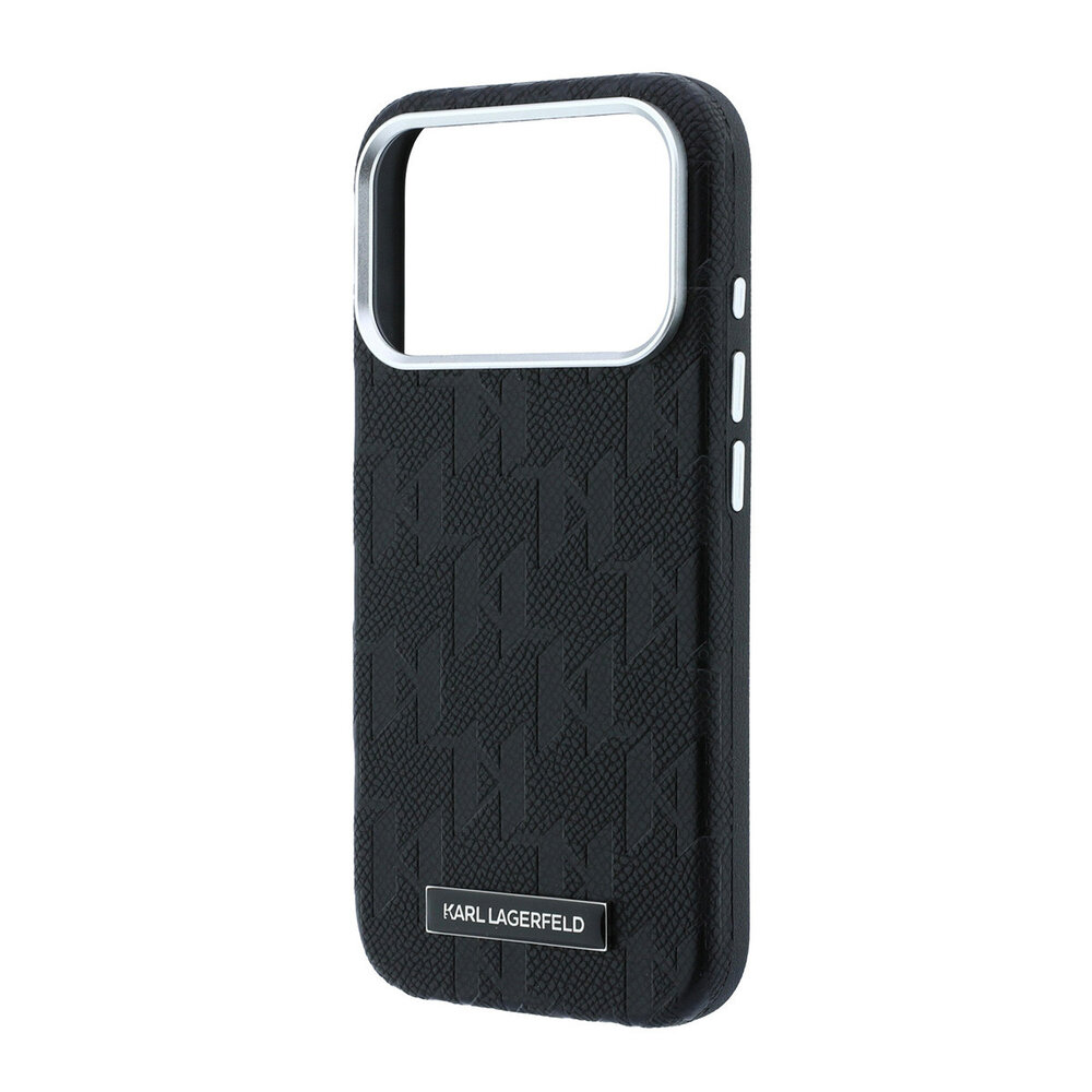 Karl Lagerfeld Karl Lagerfeld iPhone 18 Pro Back-Cover hul - HC Magsafe SW Grained PU HS Mono Resin Logo - Schwarz Karl Lagerfeld Karl Lagerfeld iPhone 18 Pro Back-Cover hul - HC Magsafe SW Grained PU HS Mono Resin Logo - Schwarz