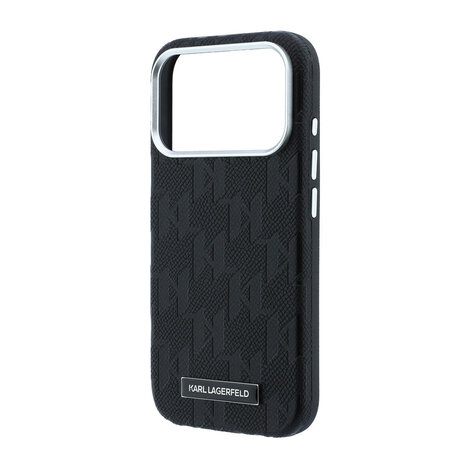 Karl Lagerfeld Karl Lagerfeld iPhone 18 Pro Backcover hoesje - HC Magsafe SW Grained PU HS Mono Resin Logo - Zwart Karl Lagerfeld Karl Lagerfeld iPhone 18 Pro Backcover hoesje - HC Magsafe SW Grained PU HS Mono Resin Logo - Zwart