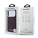 Karl Lagerfeld Karl Lagerfeld iPhone 18 Pro Back-Cover hul - HC Magsafe SW Grained PU HS Mono Resin Logo - Burgundy