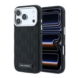 Karl Lagerfeld Karl Lagerfeld iPhone 18 Pro Max Back-Cover hul - HC Magsafe SW Grained PU HS Mono Resin Logo - Schwarz
