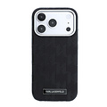 Karl Lagerfeld Karl Lagerfeld iPhone 18 Pro Max/iPhone 17 Pro Max Hartschalenhülle - MagSafe - SW - Genarbtes PU - HS - Mono-Harzlogo - Schwarz