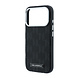 Karl Lagerfeld Karl Lagerfeld iPhone 18 Pro Max Back-Cover hul - HC Magsafe SW Grained PU HS Mono Resin Logo - Schwarz