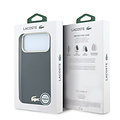 Lacoste Lacoste iPhone 18 Pro/iPhone 17 Pro Hartschalenhülle MagSafe PVC Champs Élysées Prägung - Schwarz