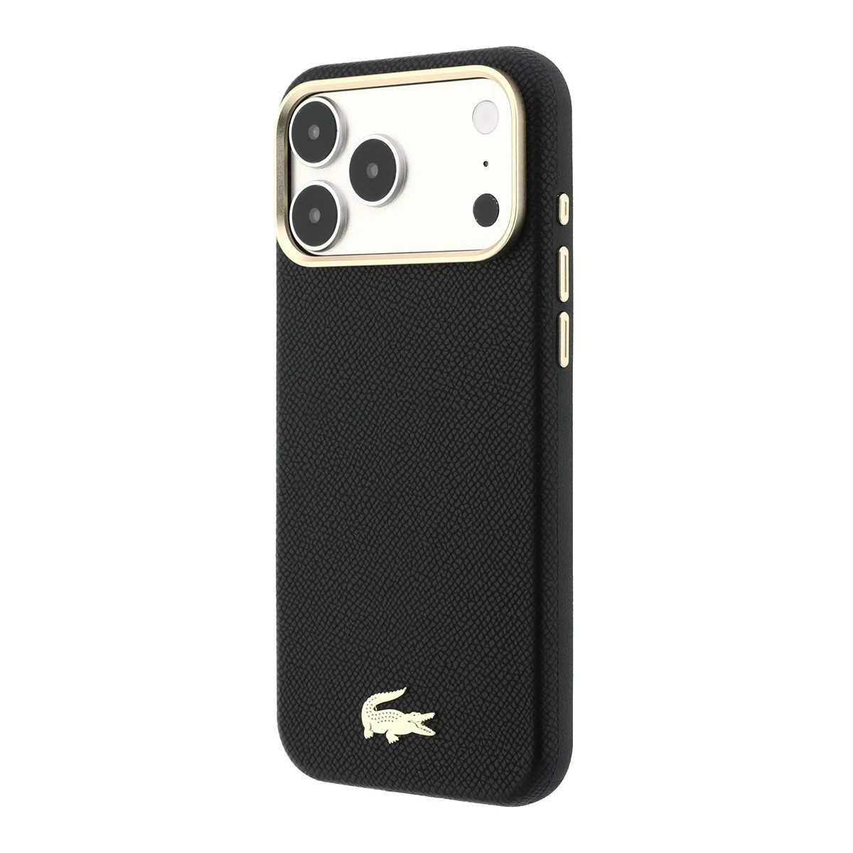 Lacoste Lacoste iPhone 18 Pro Max Backcover hoesje - HC Magsafe PVC Champs Elysees Embossed - Zwart, foto 2 van 6