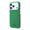 Lacoste Lacoste iPhone 18 Pro Max/iPhone 17 Pro Max Hartschalenhülle MagSafe PVC Petit Piqué Prägung Estragon - Olivgrün