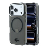 Lacoste Lacoste iPhone 18 Pro Max Back-Cover hul - HC Magsafe IML Frosted - Schwarz