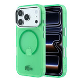 Lacoste Lacoste iPhone 18 Pro Max Back-Cover hul - HC Magsafe IML Frosted Estragon - Grün
