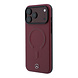Mercedes-Benz Mercedes-Benz iPhone 18 Pro Max Back-Cover hul - HC Magsafe PU Leather 3D - Burgundy Mercedes-Benz Mercedes-Benz iPhone 18 Pro Max Back-Cover hul - HC Magsafe PU Leather 3D - Burgundy