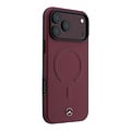 Mercedes-Benz Mercedes-Benz iPhone 18 Pro Max/iPhone 17 Pro Max Hartschalenhülle MagSafe PU-Kunstleder 3D - Bordeaux