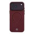Mercedes-Benz Mercedes-Benz iPhone 18 Pro Max/iPhone 17 Pro Max Hartschalenhülle MagSafe PU-Kunstleder 3D - Bordeaux