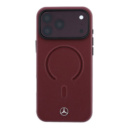 Mercedes-Benz Mercedes-Benz iPhone 18 Pro Max/iPhone 17 Pro Max Hartschalenhülle MagSafe PU-Kunstleder 3D - Bordeaux