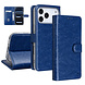 TUNIQ TUNIQ iPhone 18 Pro Max Back cover case - PU+TPU Booktype Case - Blue