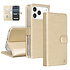 TUNIQ iPhone 18 Pro Max Back cover case - PU+TPU Booktype Case - Gold TUNIQ iPhone 18 Pro Max Back cover case - PU+TPU Booktype Case - Gold