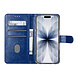 TUNIQ TUNIQ iPhone 18 Pro Back cover coque - PU+TPU Booktype Case - Bleu