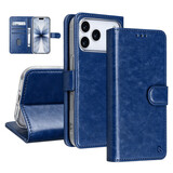 TUNIQ TUNIQ iPhone 18 Pro Back cover case - PU+TPU Booktype Case - Blue TUNIQ TUNIQ iPhone 18 Pro Back cover case - PU+TPU Booktype Case - Blue