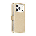 TUNIQ TUNIQ iPhone 18 Pro/iPhone 17 Pro Klapphülle PU und TPU - Gold