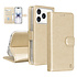 TUNIQ iPhone 18 Pro Back cover case - PU+TPU Booktype Case - Gold