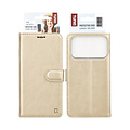 TUNIQ TUNIQ iPhone 18 Pro/iPhone 17 Pro Klapphülle PU und TPU - Gold