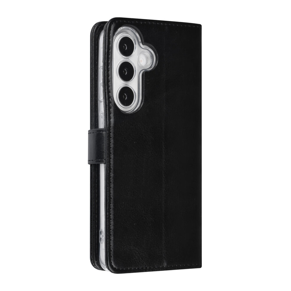 TUNIQ TUNIQ Galaxy S26 FE Back cover case - PU+TPU Booktype Case - Black