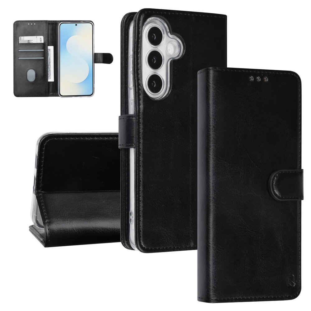 TUNIQ TUNIQ Galaxy S26 FE Backcover hoesje - PU+TPU Booktype Case - Zwart