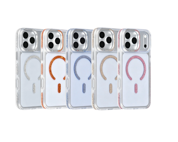 TUNIQ TUNIQ iPhone 18 Pro Max Back-Cover hul - Diamond MagSafe TPU+PC - Gold TUNIQ TUNIQ iPhone 18 Pro Max Back-Cover hul - Diamond MagSafe TPU+PC - Gold