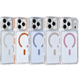 TUNIQ TUNIQ iPhone 18 Pro Max/iPhone 17 Pro Max Handyhülle MagSafe TPU und PC Diamantmuster - Blau