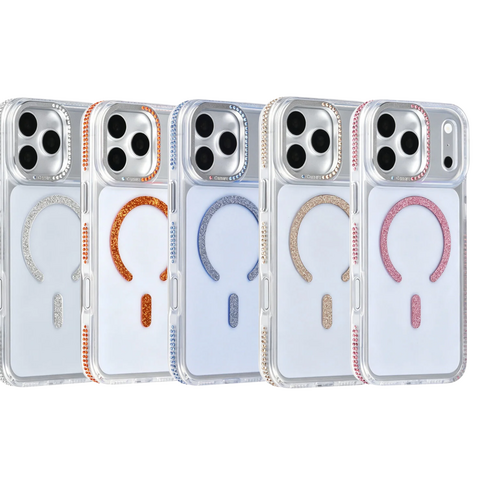 TUNIQ TUNIQ iPhone 17 Pro Max Back cover coque - Diamond MagSafe TPU+PC - Bleu