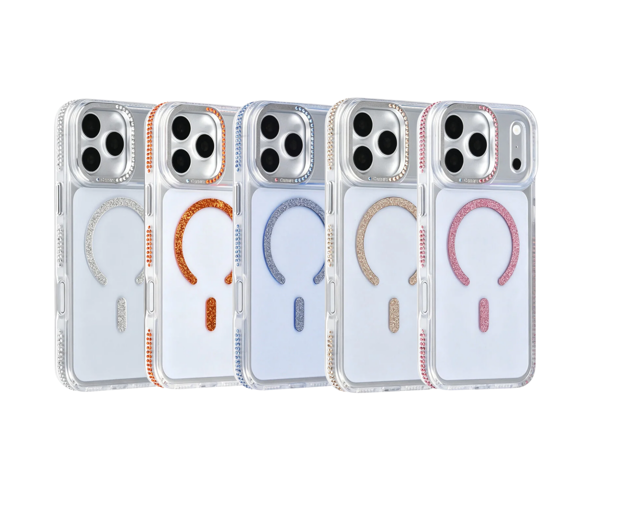 TUNIQ TUNIQ iPhone 17 Pro Max Backcover hoesje - Diamond MagSafe TPU+PC - Roze, foto 4 van 4