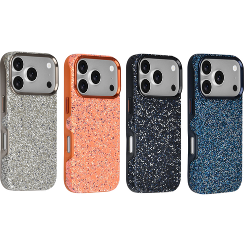 TUNIQ TUNIQ iPhone 18 Pro Max/iPhone 17 Pro Max Backcover-Hülle - MagSafe - Glitzer - TPU+PC - Blau
