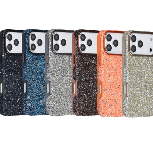TUNIQ TUNIQ iPhone 17 Pro Max/iPhone 18 Pro Max Handyhülle MagSafe Glitzer TPU und PC - Silber