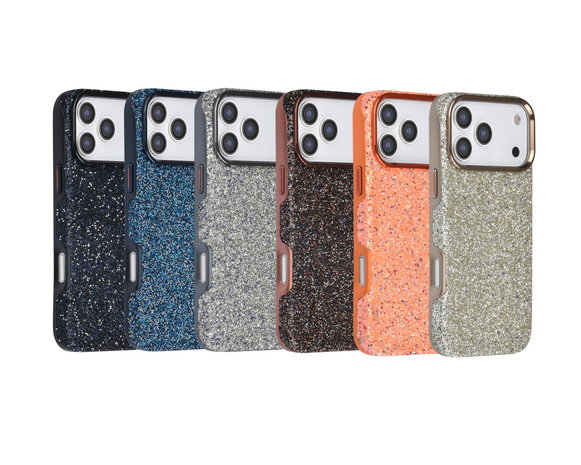 TUNIQ TUNIQ iPhone 17 Pro Back cover case - Glitter Magsafe TPU+PC - Grey TUNIQ TUNIQ iPhone 17 Pro Back cover case - Glitter Magsafe TPU+PC - Grey