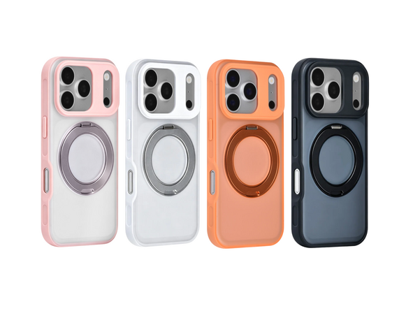 TUNIQ TUNIQ iPhone 18 Pro Max Back-Cover hul - 360 rotation stand MagSafe - Weiß TUNIQ TUNIQ iPhone 18 Pro Max Back-Cover hul - 360 rotation stand MagSafe - Weiß