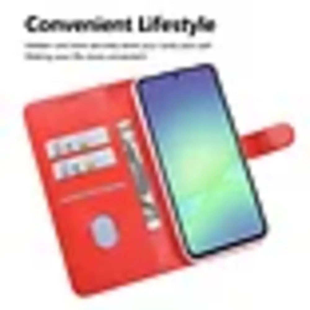 TUNIQ TUNIQ Galaxy A27 Backcover hoesje - Book type case - Rood TUNIQ TUNIQ Galaxy A27 Backcover hoesje - Book type case - Rood