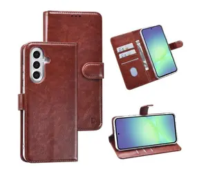TUNIQ TUNIQ Galaxy A27 Back cover coque - Book type case - Marron