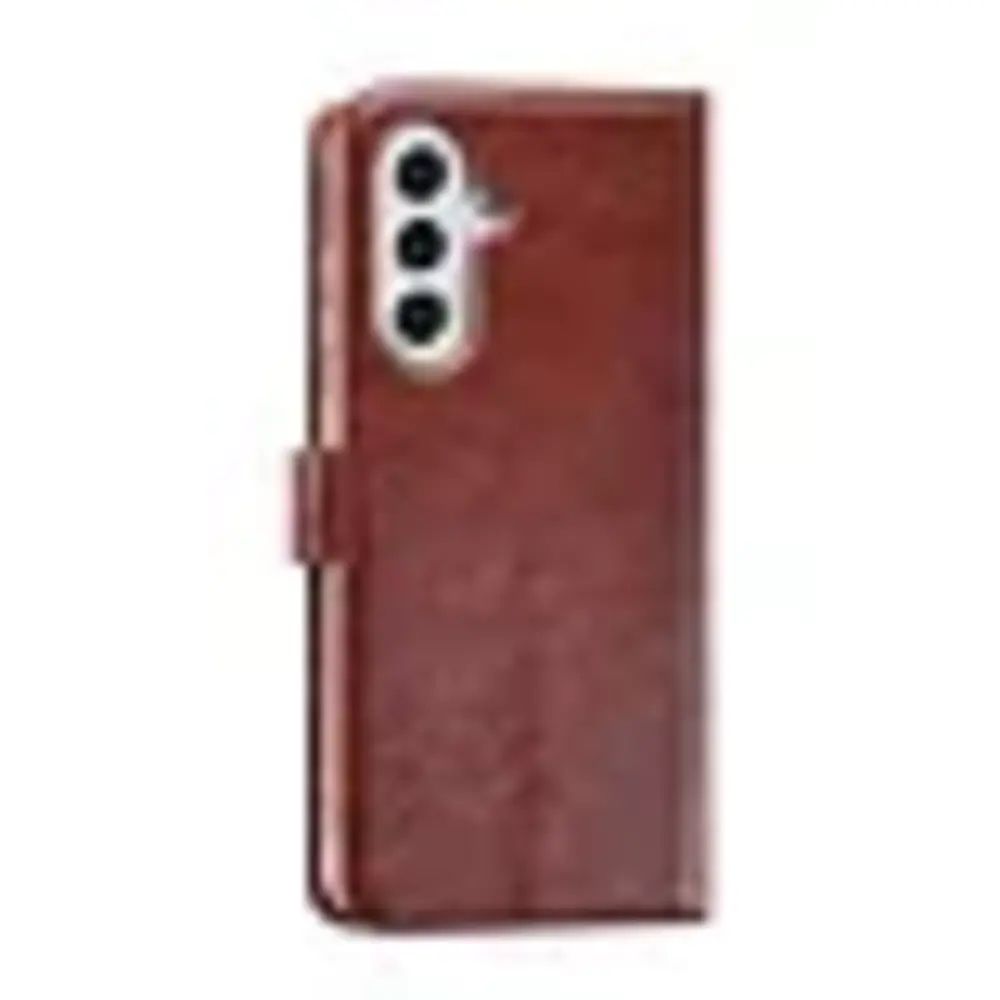 TUNIQ TUNIQ Galaxy A27 Back-Cover hul - Book type case - Braun TUNIQ TUNIQ Galaxy A27 Back-Cover hul - Book type case - Braun