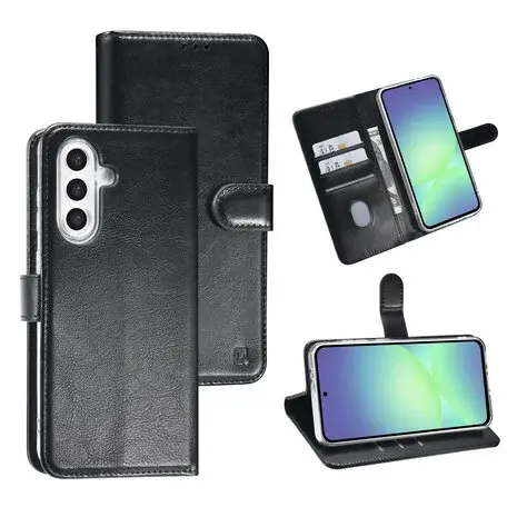 TUNIQ TUNIQ Galaxy A27 Back-Cover hul - Book type case - Schwarz TUNIQ TUNIQ Galaxy A27 Back-Cover hul - Book type case - Schwarz