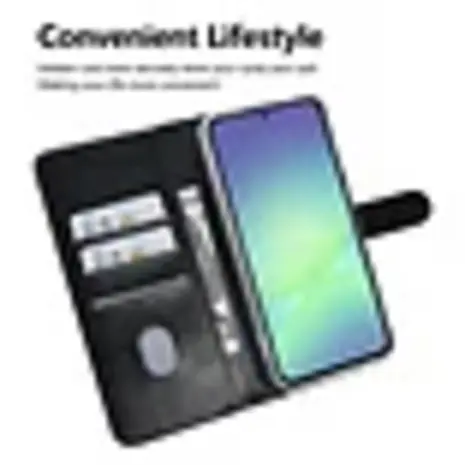 TUNIQ TUNIQ Galaxy A27 Back-Cover hul - Book type case - Schwarz TUNIQ TUNIQ Galaxy A27 Back-Cover hul - Book type case - Schwarz