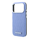 Karl Lagerfeld Karl Lagerfeld iPhone 18 Pro Max Back-Cover hul - HC Magsafe SW Grained PU HS Mono Resin Logo - Hellblau