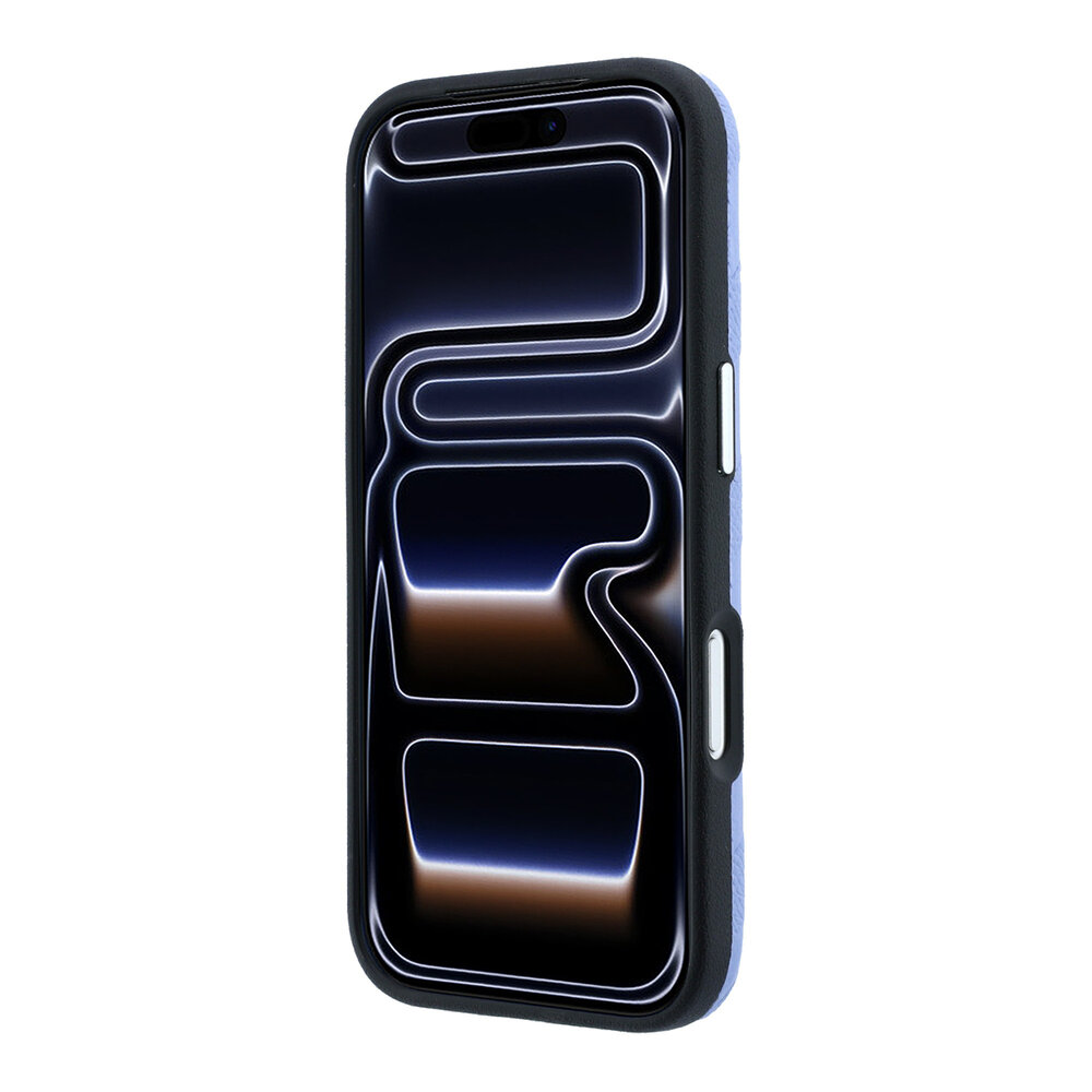 Karl Lagerfeld Karl Lagerfeld iPhone 18 Pro Max Back-Cover hul - HC Magsafe SW Grained PU HS Mono Resin Logo - Hellblau