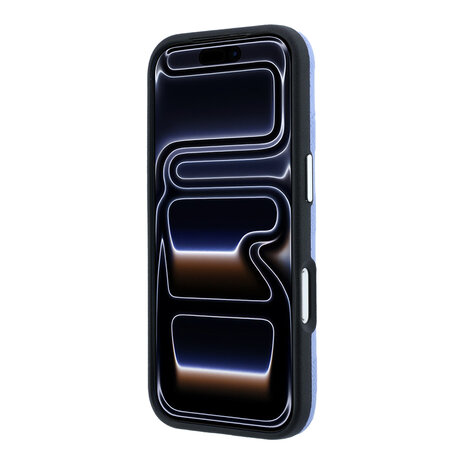 Karl Lagerfeld Karl Lagerfeld iPhone 18 Pro Max Back-Cover hul - HC Magsafe SW Grained PU HS Mono Resin Logo - Hellblau