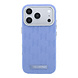 Karl Lagerfeld Karl Lagerfeld iPhone 18 Pro Max Back-Cover hul - HC Magsafe SW Grained PU HS Mono Resin Logo - Hellblau