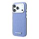 Karl Lagerfeld Karl Lagerfeld iPhone 18 Pro Max Back-Cover hul - HC Magsafe SW Grained PU HS Mono Resin Logo - Hellblau