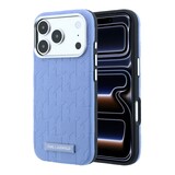 Karl Lagerfeld Karl Lagerfeld iPhone 18 Pro Max Back-Cover hul - HC Magsafe SW Grained PU HS Mono Resin Logo - Hellblau