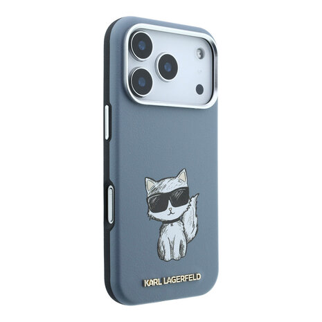 Karl Lagerfeld Karl Lagerfeld iPhone 18 Pro Back-Cover hul - HC Magsafe SW Smooth PU Choupette Sketch - Hellblau Karl Lagerfeld Karl Lagerfeld iPhone 18 Pro Back-Cover hul - HC Magsafe SW Smooth PU Choupette Sketch - Hellblau