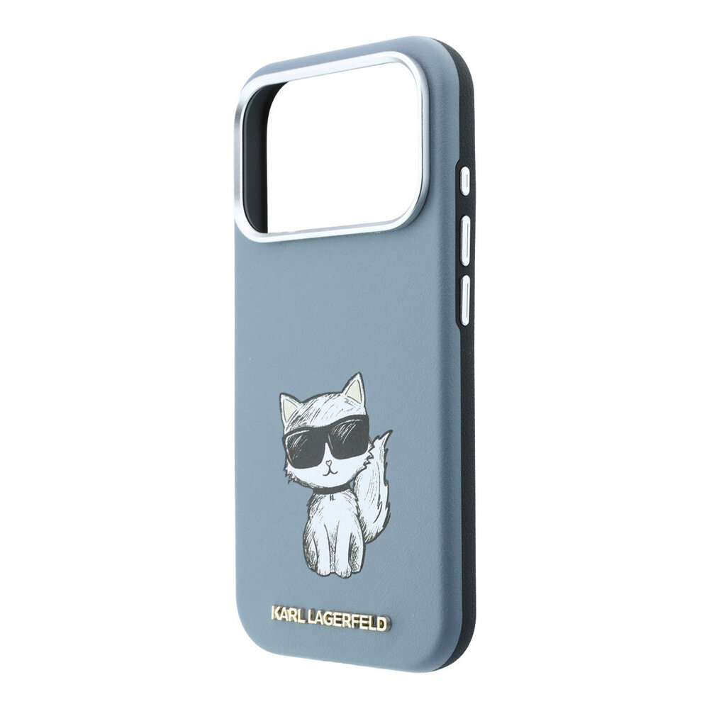 Karl Lagerfeld Karl Lagerfeld iPhone 18 Pro Back-Cover hul - HC Magsafe SW Smooth PU Choupette Sketch - Hellblau Karl Lagerfeld Karl Lagerfeld iPhone 18 Pro Back-Cover hul - HC Magsafe SW Smooth PU Choupette Sketch - Hellblau
